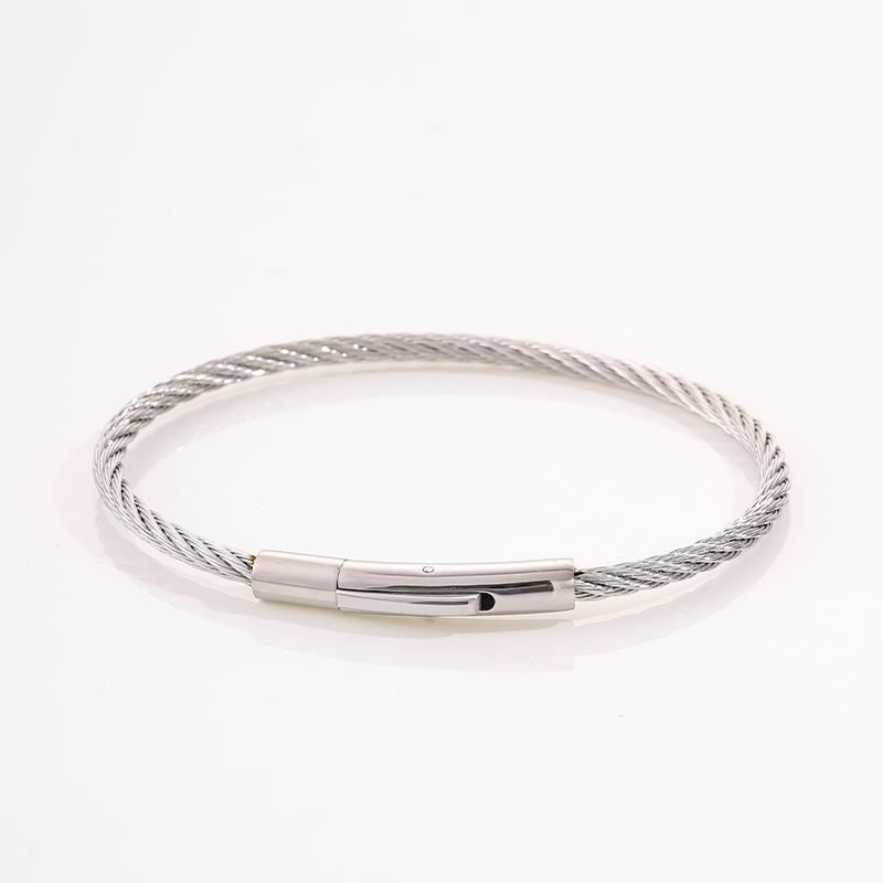 European and American Fashion Popular Open , Gold Titanium Steel Light Luxury High-end Sense, Niche Jewelry