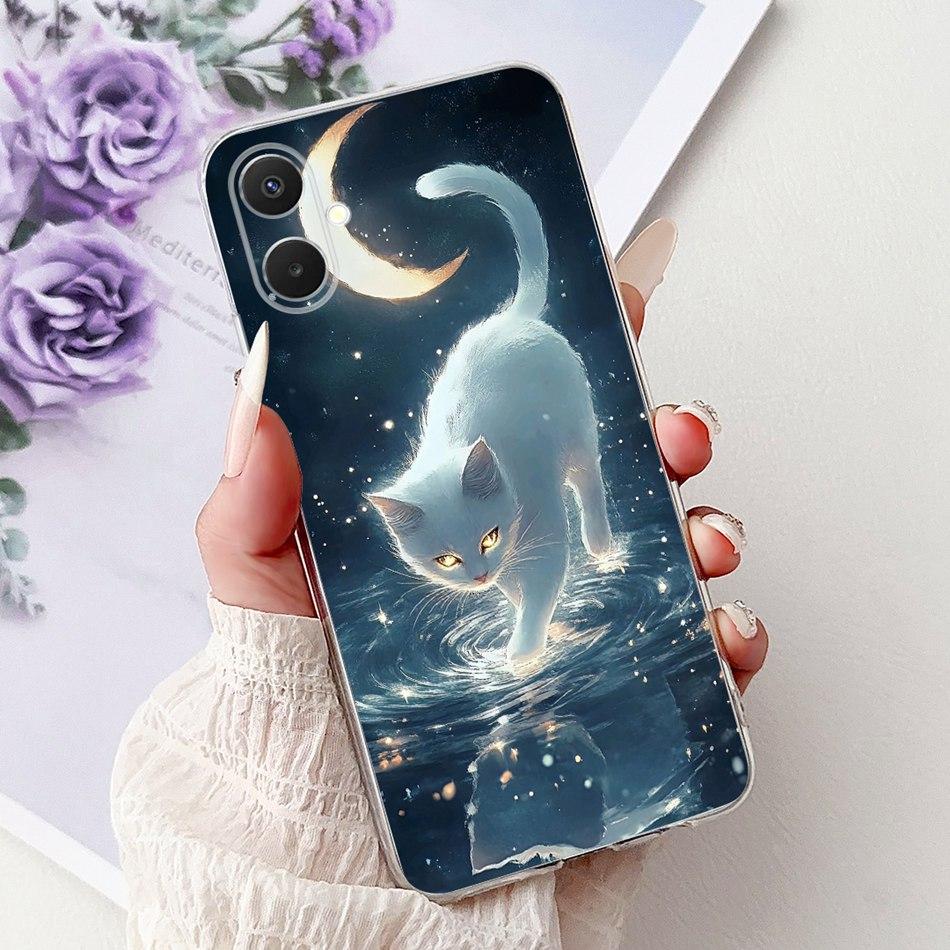For Samsung Galaxy A07 2025 Elegant Floral Butterfly Phone Case For Samsung A07 SM-A075F Soft Silicone TPU Cases