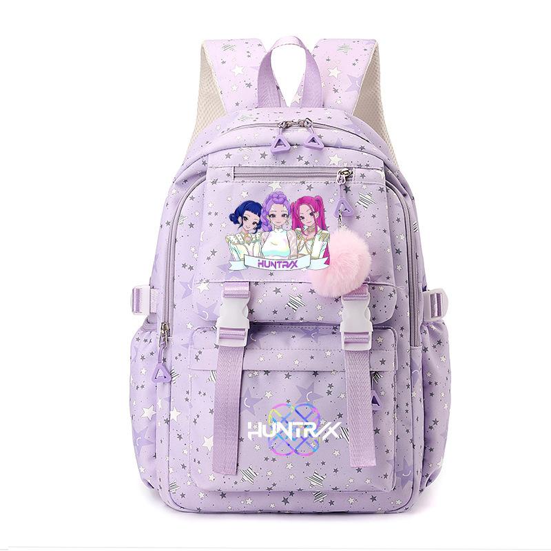 Kpop Witch Hunter Backpack Junior High School Elementary School College Style School Bag Travel Backpack Cartoon