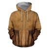 Men's Hooded Jacket Long Sleeve Pullover Top 3D Digital Indian Printed Sweatshirt