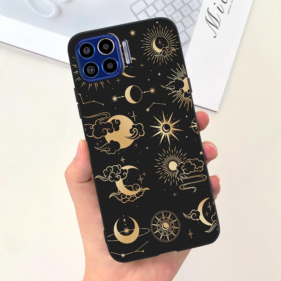 For Motorola One Vision One Macro Case Cute Fashion Girly Cartoon Painting Funda Etui For Motorola One 5G Soft TPU Silicone Case