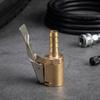 Tire Inflator Adapter with Locking Clip for Car Air Pump Brass Quick Connect Chuck