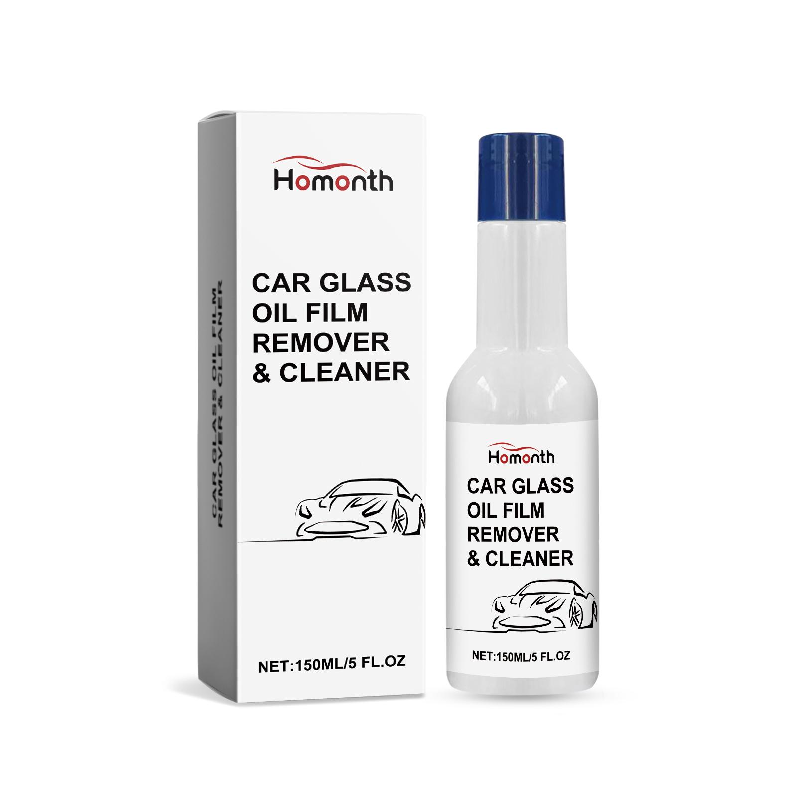 Homonth Automotive Glass Oil Film Remover/Windshield Stain Remover/Car Glass Oil Film Remover/Windshield Rain and Water Repellent Cleaner 150ml