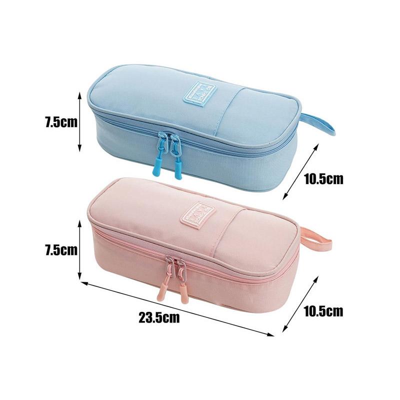 Large Pencil Case for Girls Big Capacity Pencil Pouch Stationery Organizer Portable Office Stationery Makeup Bag