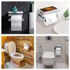 1PCS Stainless Steel toilet paper towel rack for household and public use, phone storage rack, bathroom roll paper box
