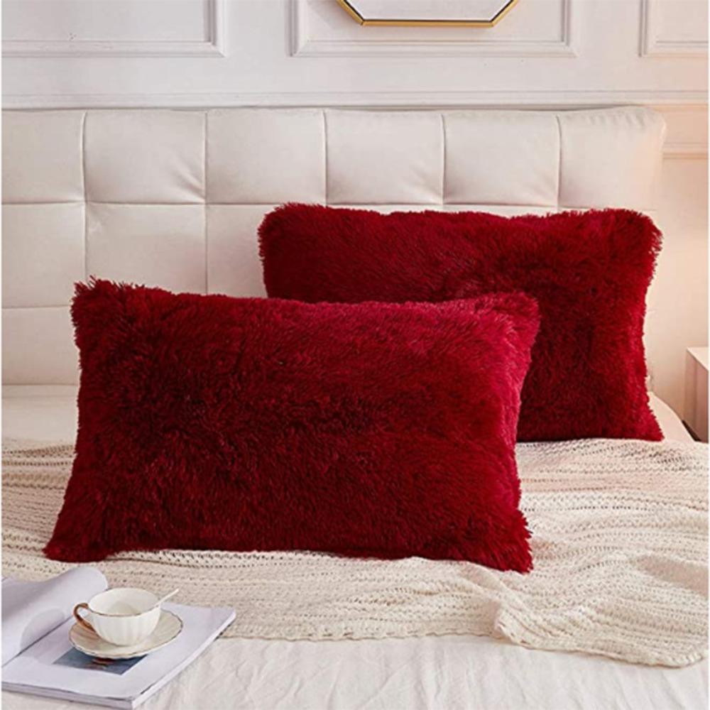 Rectangular Shape Crystal Plush Pillow Plush Mink Plush Pillow Nordic Pillowcase  Living Room