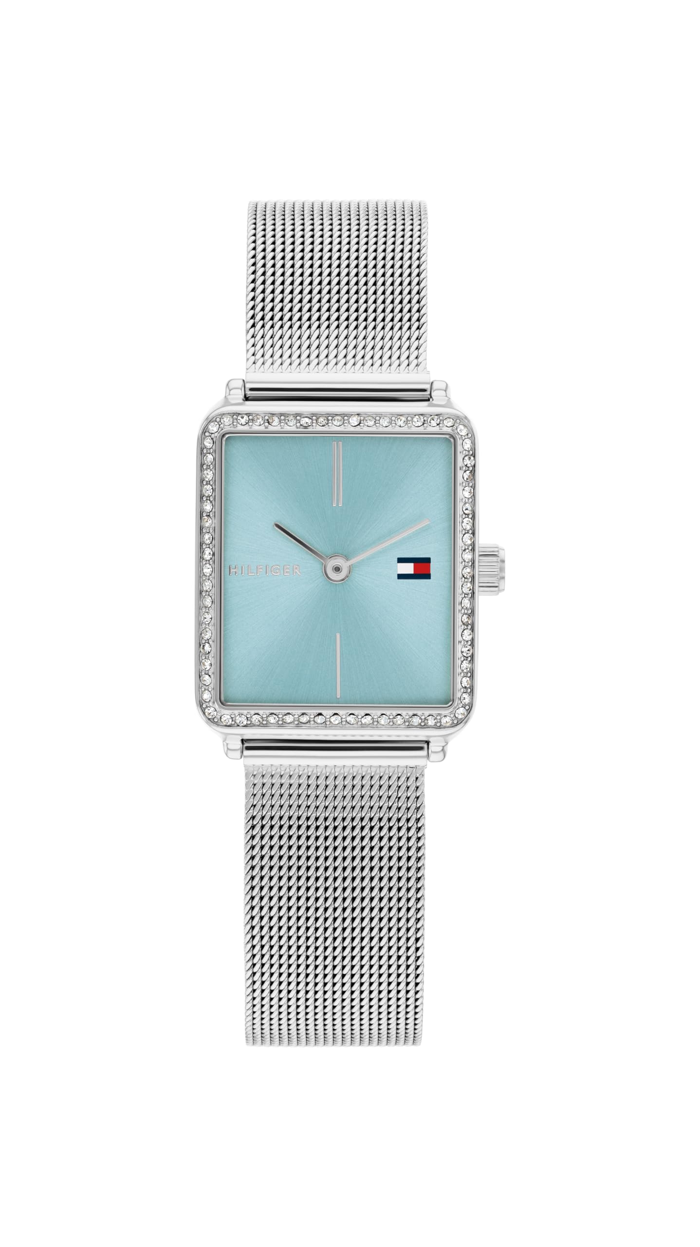 TEA TANK ladies watch, analog. , Light blue/silver. , Bracelet.