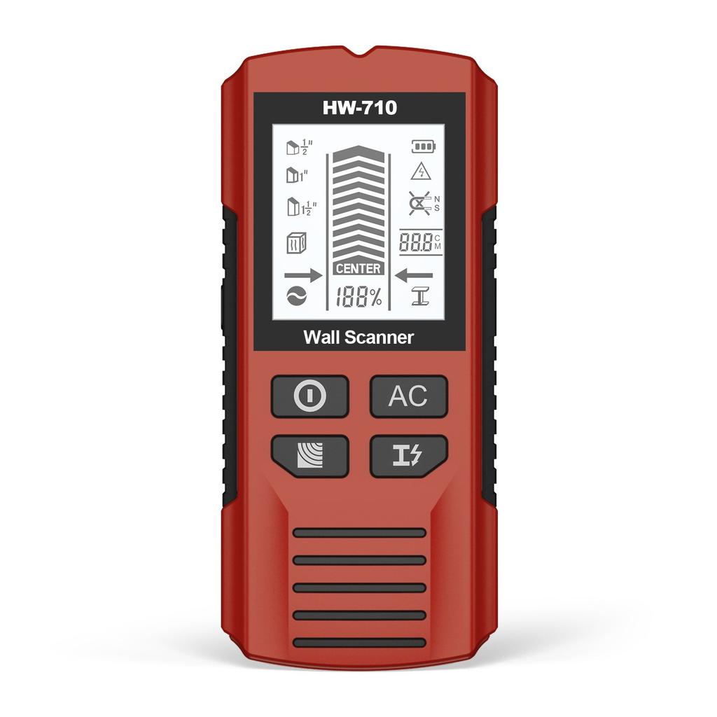 Multifunctional Handheld Metal & Wall Detector, 5-in-1 Stud Detector Scanner, Portable Wire & Duct Power Scanner