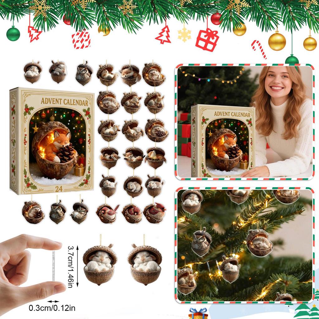 The Advent Calendar includes 24 cute gifts, a countdown calendar, and surprise pendants