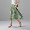 SOFSIL Damen Sommer Floral Resort A-Linien Midi-Rock