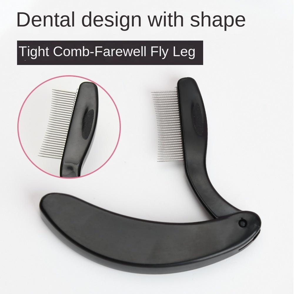 Stainless Steel Teeth Eyelash Separator Comb Foldable Mascara Comb Hot Eyelash Brush  Makeup Tools