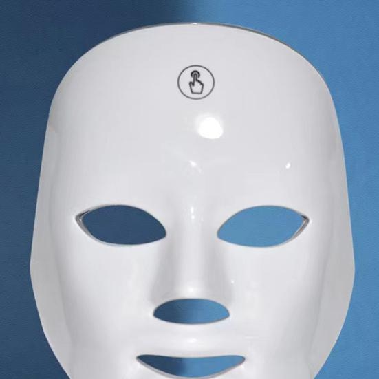 LED Photon Therapy Mask Red Blue Light Facial Device for Acne Wrinkle Reduction Rechargeable Anti-Aging Skincare for Home Use