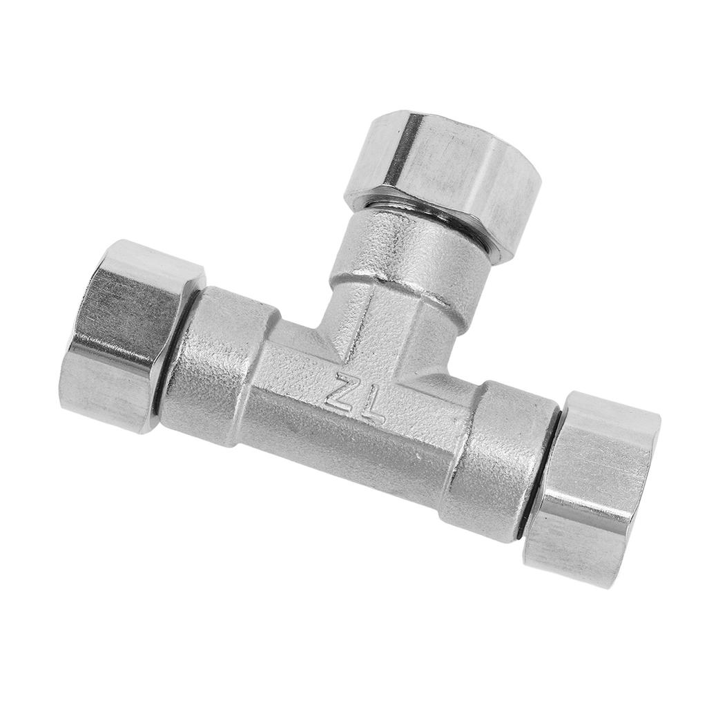 Pipe Fitting 3 Way Tee 304 Stainless Steel Hose Connector Pipeline Adapter G1/2 for Water Air