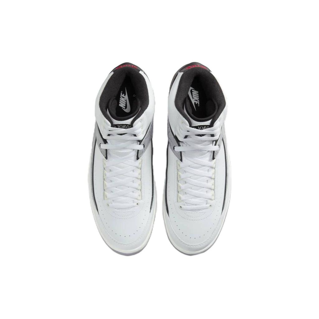 Air Jordan 2 Retro Python Men Sneakers White Fire-Red Black DR8884-102