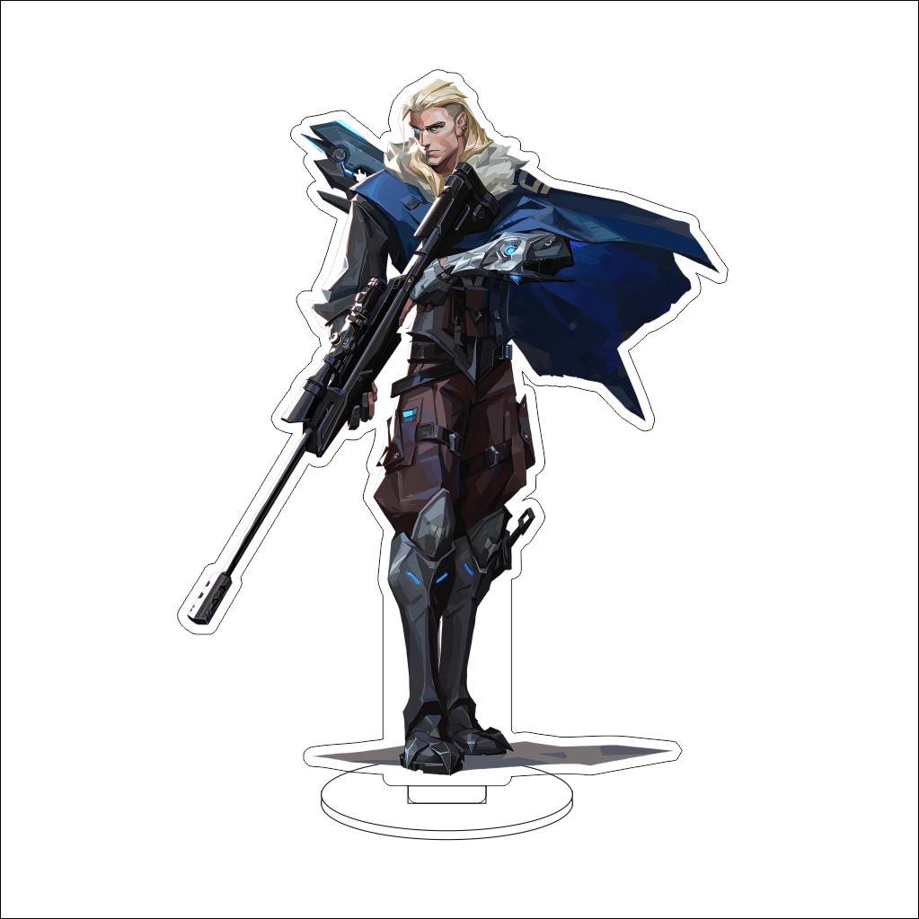 16CM VALORANT Acrylic Stand Model Waylay/Tejo/Clove/Vyse/Deadlock Figure Stand Halloween Gifts