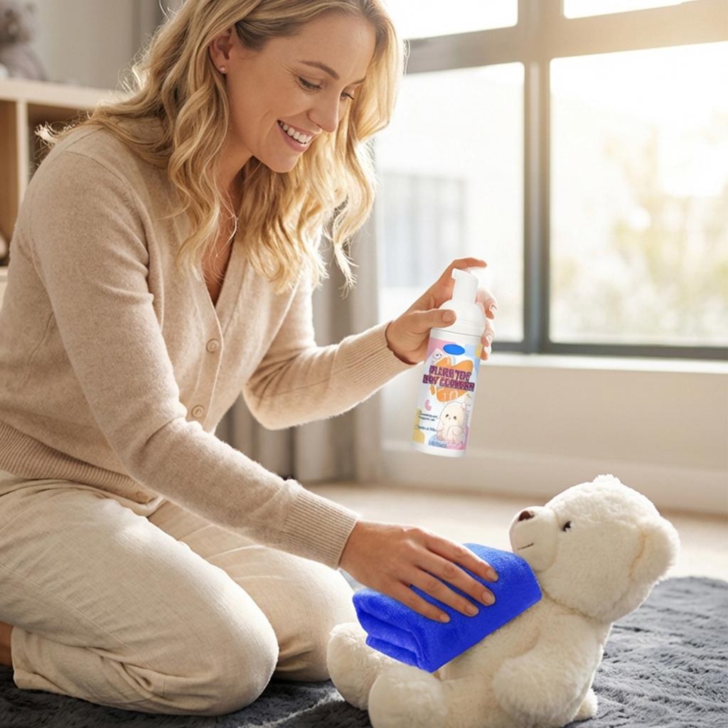 120mlPlush Toy Cleaner  Waterless Stain Removal  Dry Cleaning