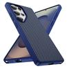 Funda para Teléfono con Textura de Fibra de Carbono y Tacto de Piel para Samsung Galaxy S26 S25 S24 S23 Plus Ultra Cubierta Anti-Arañazos a Prueba de Golpes