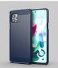 For LG Q92 5G Case Rubber Bumper Anti-knock Silicone Carbon Fiber Cover For LG Q92 Q51 Q61 K40S Phone Case For LG Q92 5G Case