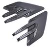 2Pcs Car Front Side Vent Trim Carbon Fiber Style Mudguard Air Wing Vent Trim Decoration Sporty Spoiler for Cars Trucks