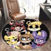 Five Nights at Freddy's,FNAF Tappetino Sedia Tappeto Rotondo Tappeto Ufficio, Lavabile in Lavatrice, Antiscivolo, Adatto per Soggiorni, Camere da Letto