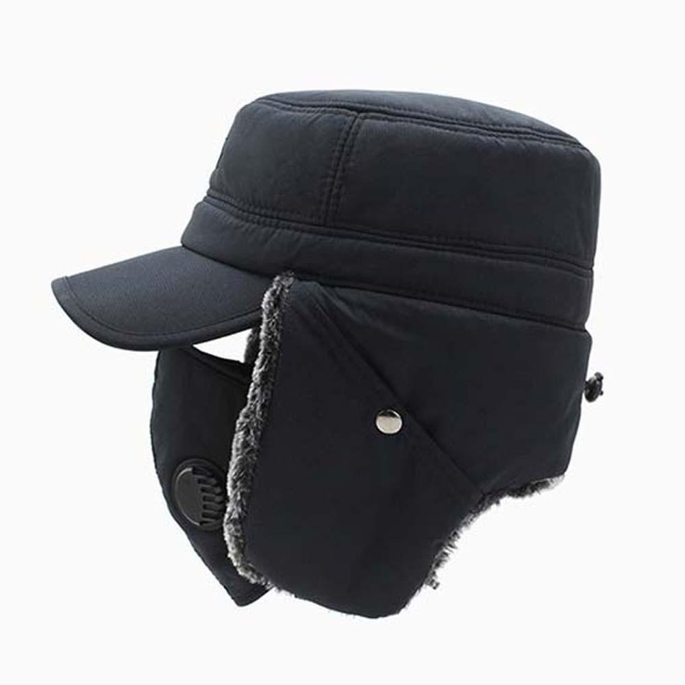 Detachable Windproof Thermal Cap Thickened Fleece Earflaps Hat Winter Trapper Hat Freezing Days