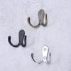3sets Double Heads Hook Wall/Door Mounted Hanger W/screws Coat/Key/Bag/Towel/Hat/Mask Holder 53mm
