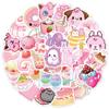 50PCS INS Style Cute Pink Pixel Cartoon Stickers Pokemon Pikachu DIY Bike Luggage Laptop Graffiti Sticker Kid Toy Decal
