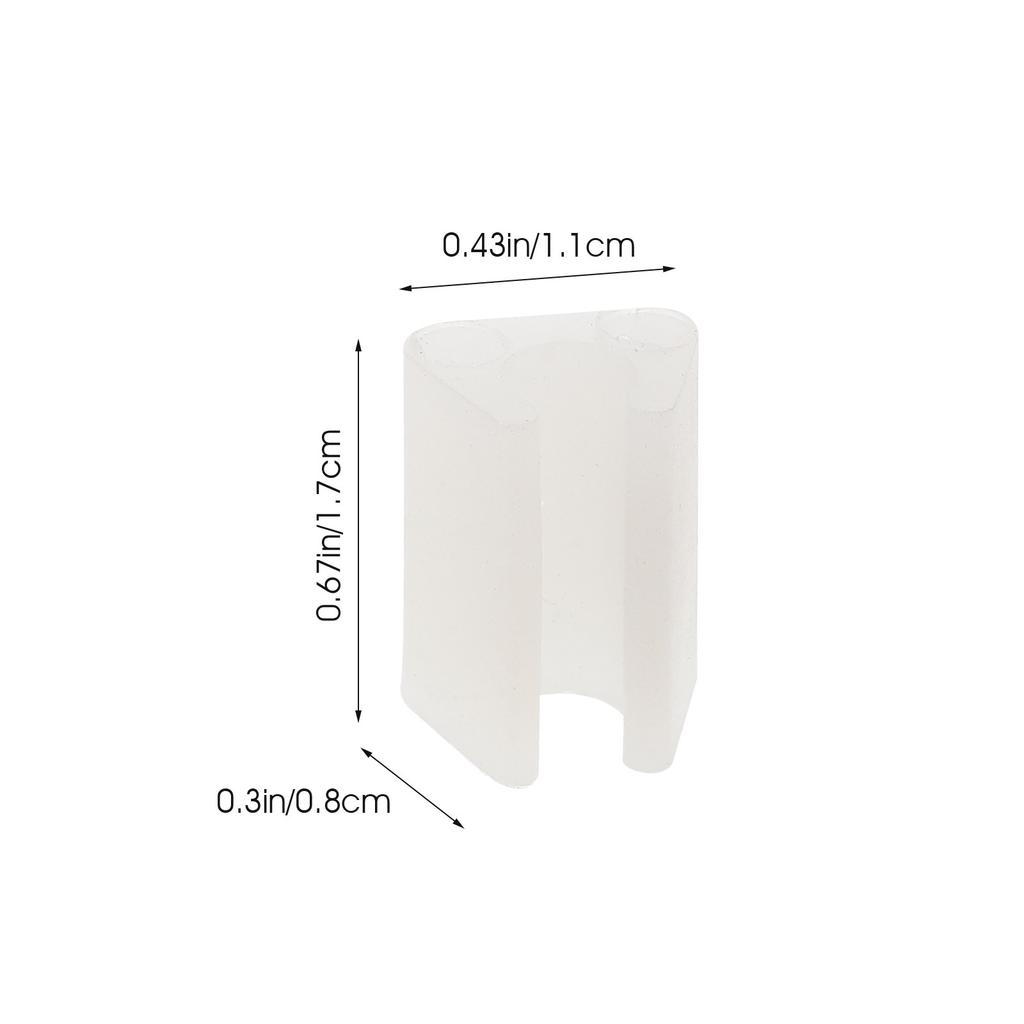 100Pcs Sink Grate Feet Plastic Chair Glides for Hardwood Floors Kitchen Rack Protector Wire Bumper Non-Slip Floor Protector
