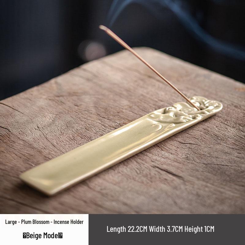 Modern Ceramic Incense Holder for Agarwood & Sandalwood - Indoor Zen Ornament for Incense Sticks.