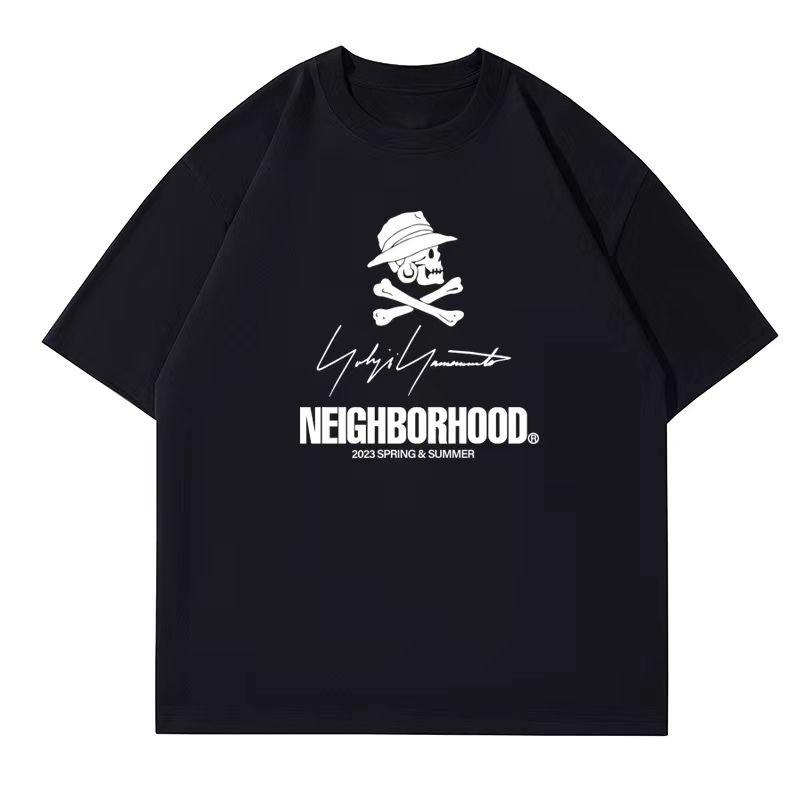 Bestselling Japanesestyle fashion brand Skull print shortsleeved Unisexs loosefitting casual pure cotton Tshirt
