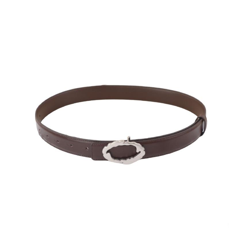 

Meier Top-grain leather belt, a versatile and vintage-inspired snap-button belt perfect for pairing with jeans 100cm темно-коричневого кольору