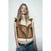 2023 Autumn Women's Street Fashion Fur Sleeveless Vest