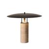 Contemporary Marble Travertine Table Lamp - Luxurious Designer Style for Living Room or Bedroom