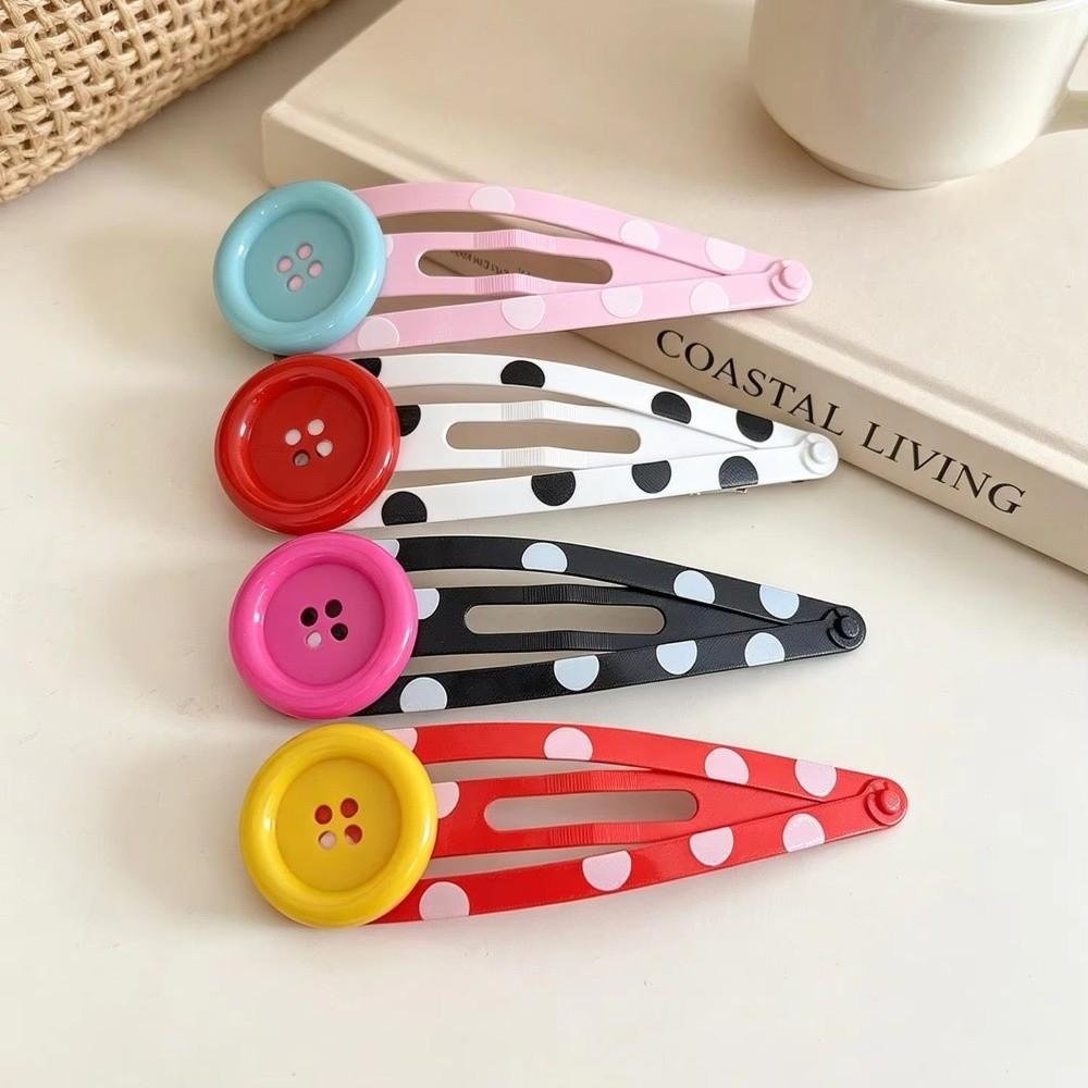 Gepunkteter Knopf BB-Clip Übergröße Harajuku Haaraccessoires Kreativer Haarclip für die Fotografie