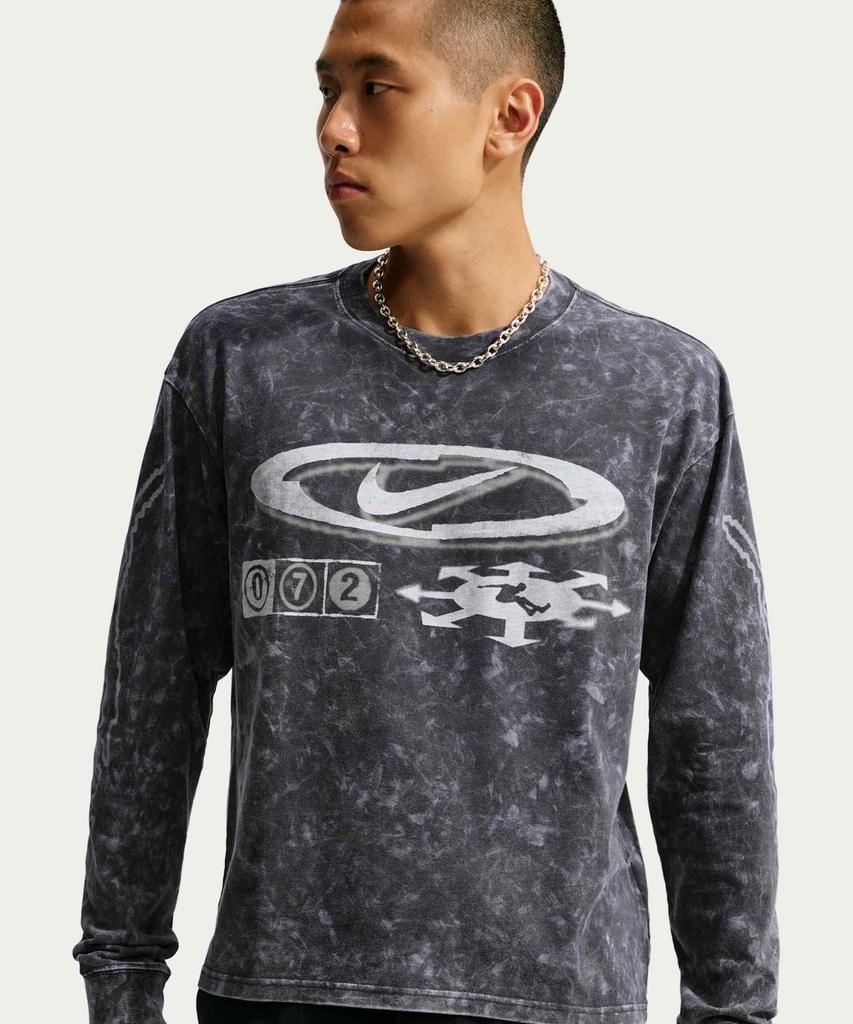 NIKE Sportswear Long Sleeve T-Shirt M - Anthracite / Io1399-060