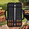 ZISIZ Outdoor BBQ Skewer Tool Set