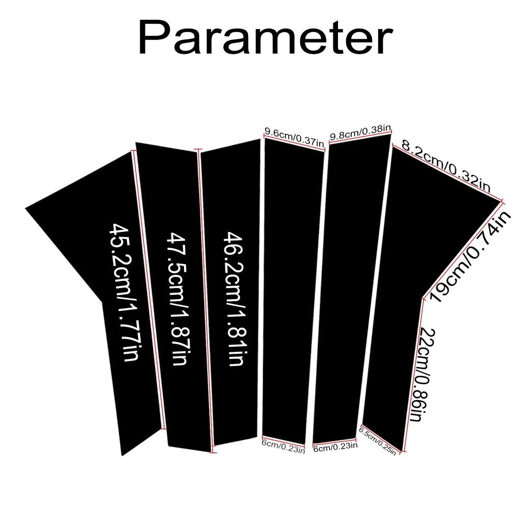 6 sztuk okno samochodu wykończenie słupka B naklejka dla Land Rover Range Rover Sport L494 słupki drzwi folia owijająca akcesoria do stylizacji Dropship