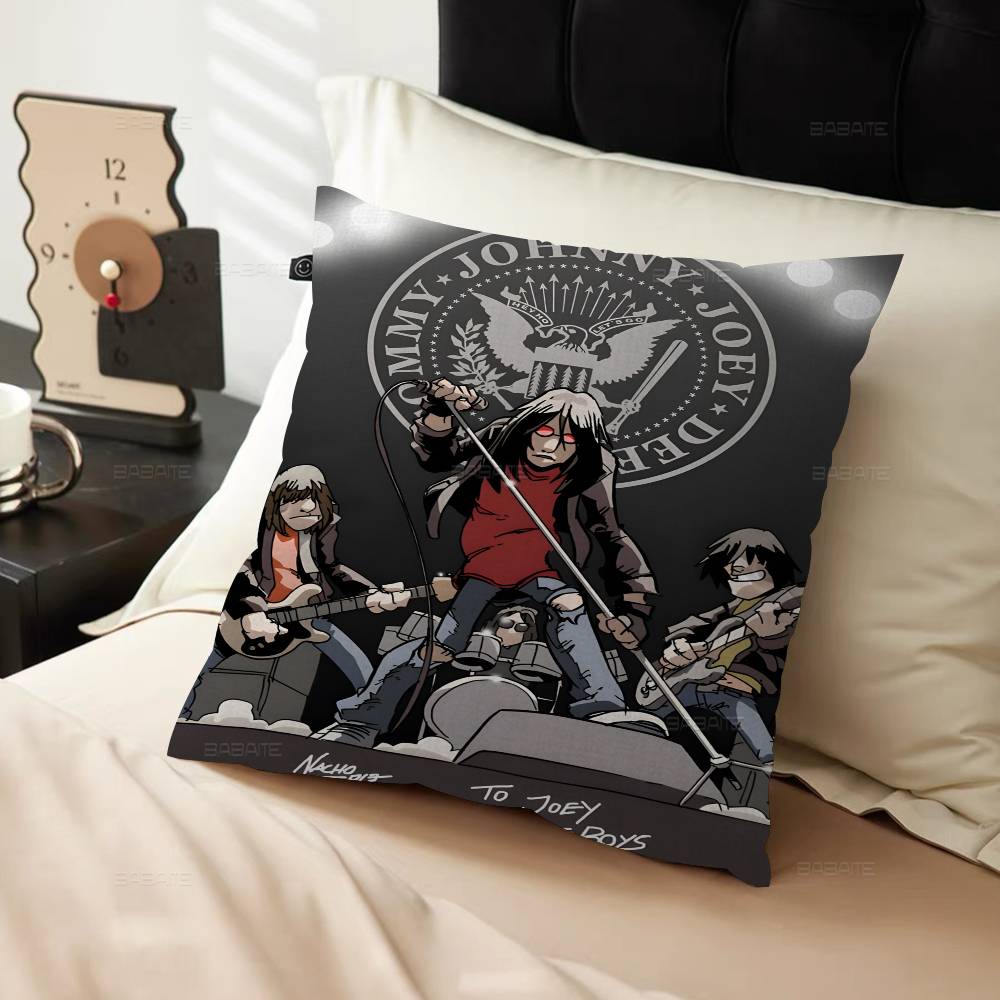 Band Rock R-Ramones Maple Design Cushion Cover Happy Autumn Harvest decor Holiday Decorati Pillow Cover