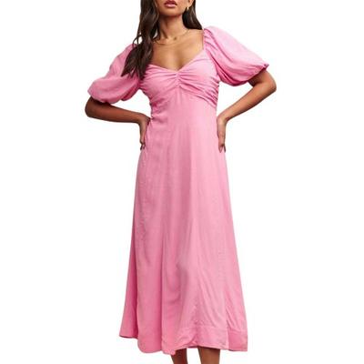 Nobody´s Child Damen Midaxi-Kleid mit Puffärmeln