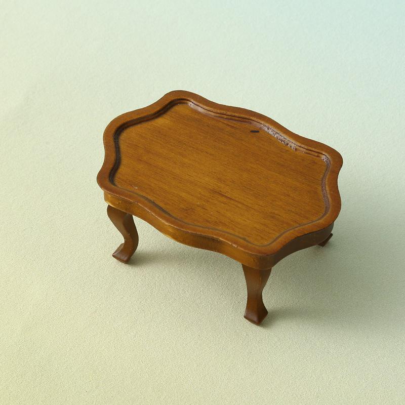 1:12 Dollhouse Miniature Vintage Lace Small Round Table Coffee Table Furniture Home Model Decor Toy Doll House Accessories