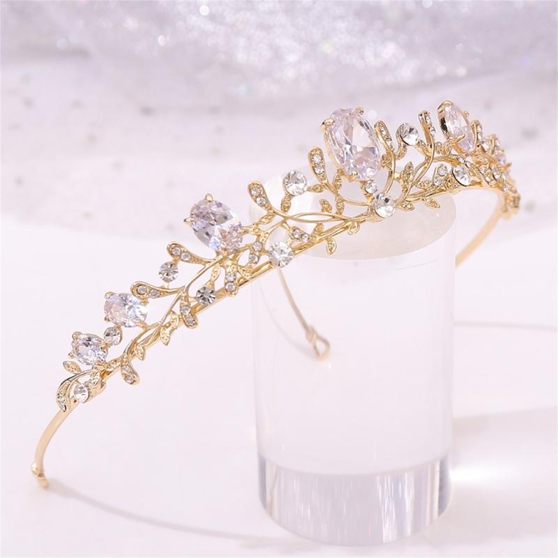 Crystal Wedding Tiaras for Women Queen Crowns Rhinestone Princess Tiaras Hair Accessories Quinceaneras Headpieces