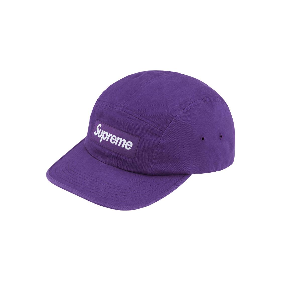 

Кепка Supreme из саржевого чиноса, фиолетовая 24SS