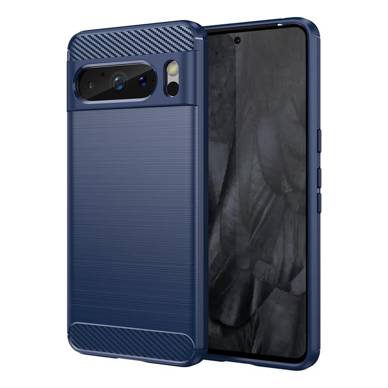 For Cover Google Pixel 8 Pro Case For Google Pixel 8 Pro Bumper Silicone Carbon Fiber Back Case For Google Pixel 8 7 6 Pro Cover