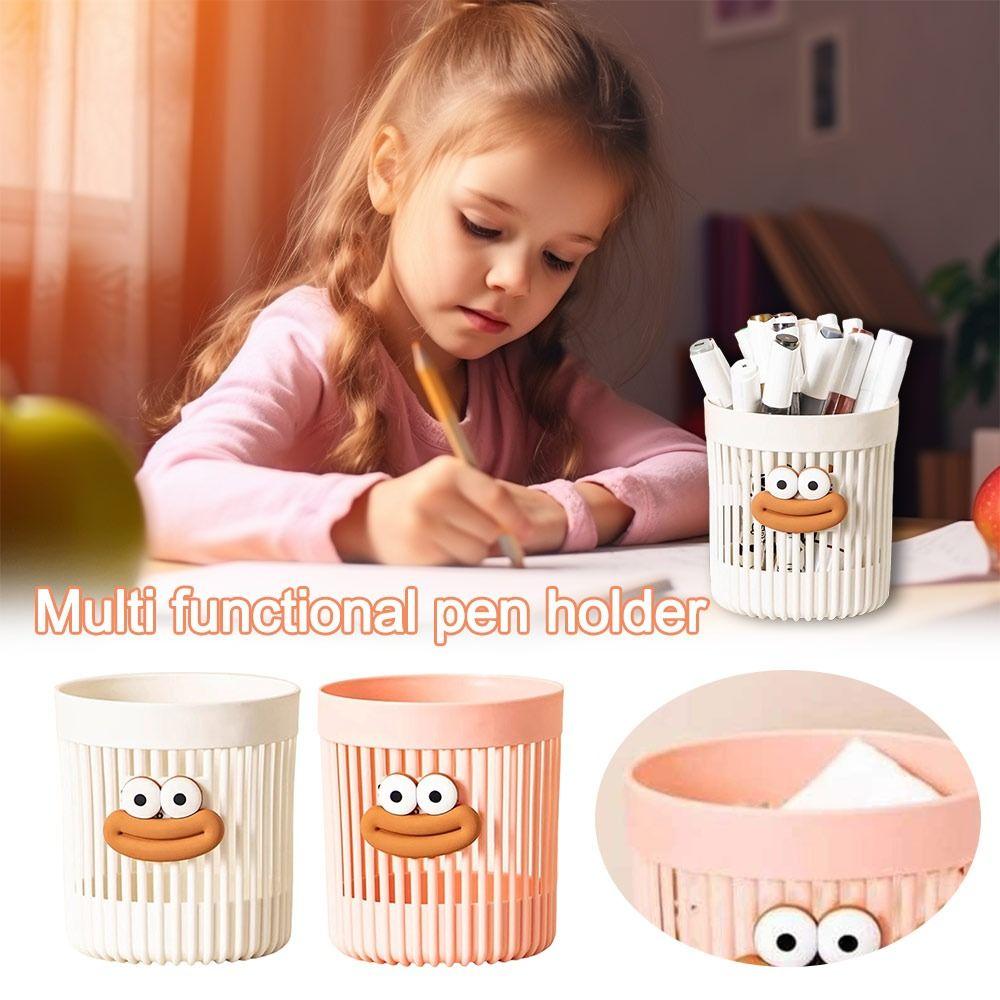 DIY Pencil Holder Big Mouth Desktop Storage Buckets Cute Pencil Case  Students Stationery