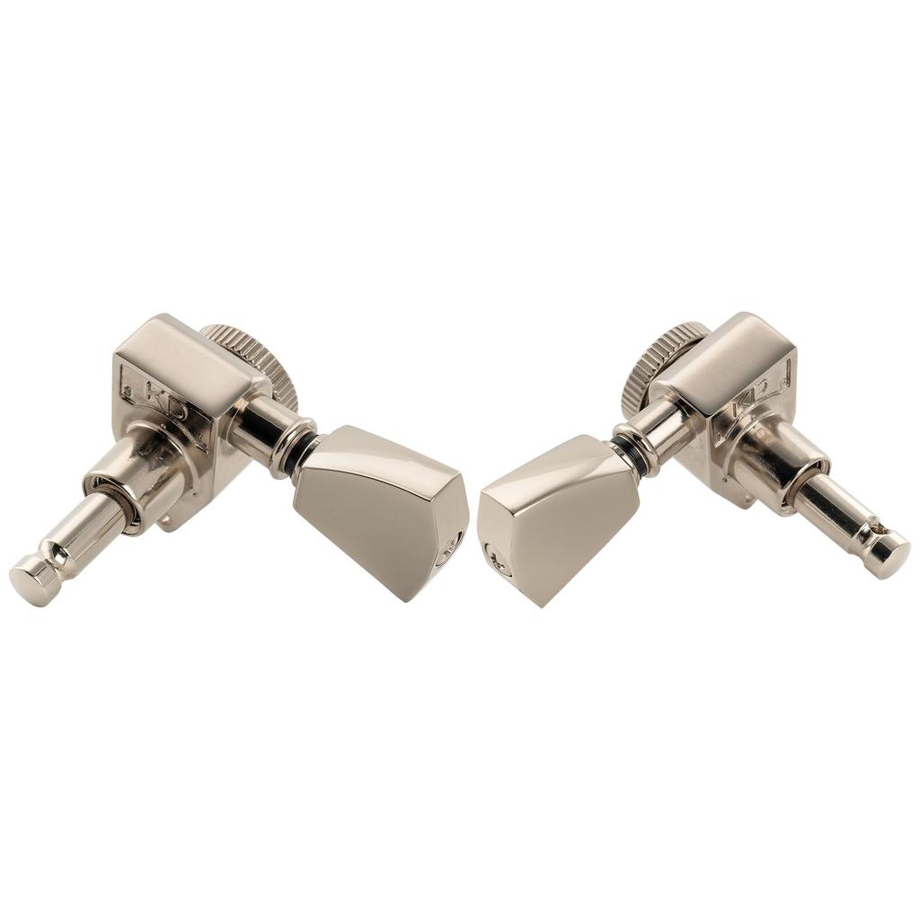 Musiclily Pro R18K L3R3 Locking Gear Keystone Nickel for Guitars Tuners, 181 Ratio, Buttons, Coating, Acoustic/Electric