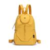 Schoolbag Large capacity breast bag Multifunctional small backpack Short trip bag Women's new solid color small backpack Fashion women's backpack