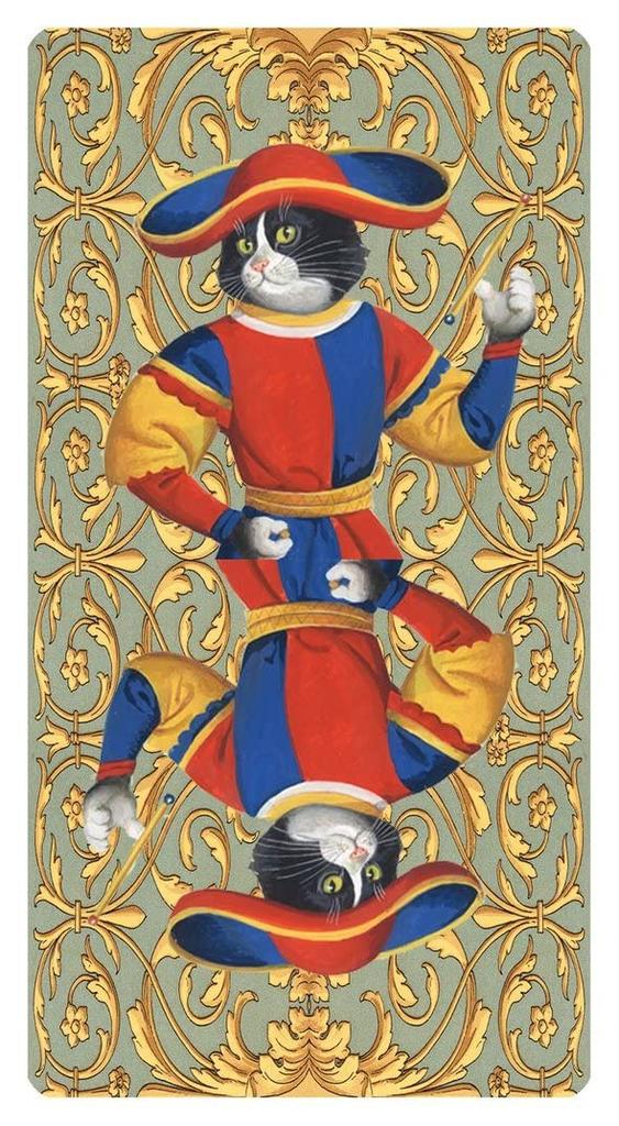 Tarotové karty Kancharo 78 kusů, věštění z tarotu, kočka, základní návod k japonským tarotovým kartám, součástí balení [Marseille Tarot] a (originální produkt)