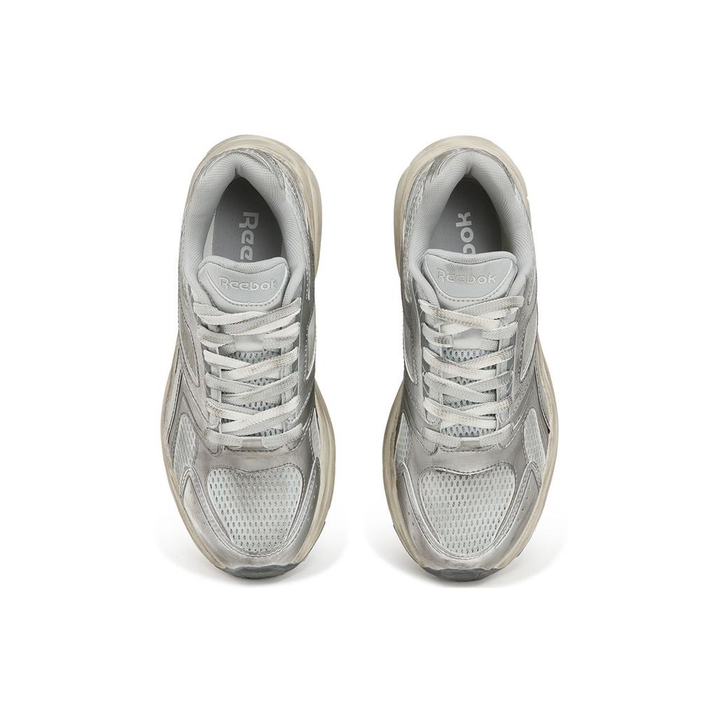 Reebok PREMIER ROAD 2.0 Trendy Comfort Versatile Vintage Washed Distressed Low-Top Running Shoes, Unisex Grey Silver 25SRC915U1GW1