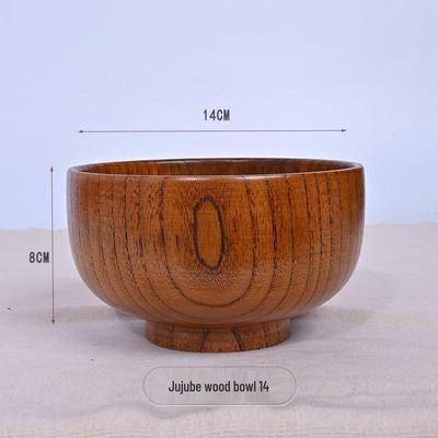ZISIZ Saure Jujube Holz Kinder Reisschale