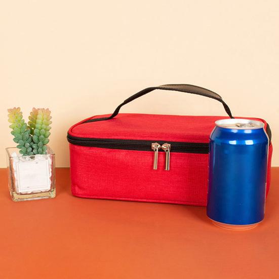Insulated Lunch Bag for Adults Kids 3.2L Compact Oxford Fabric Thermal Tote Portable Leakproof Food Container Carrier for Office School Picnics